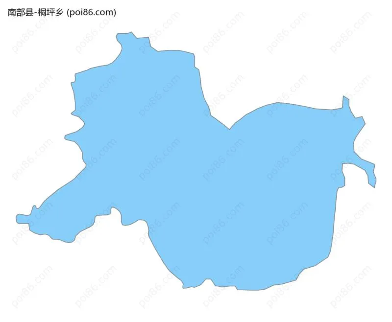 桐坪乡边界地图