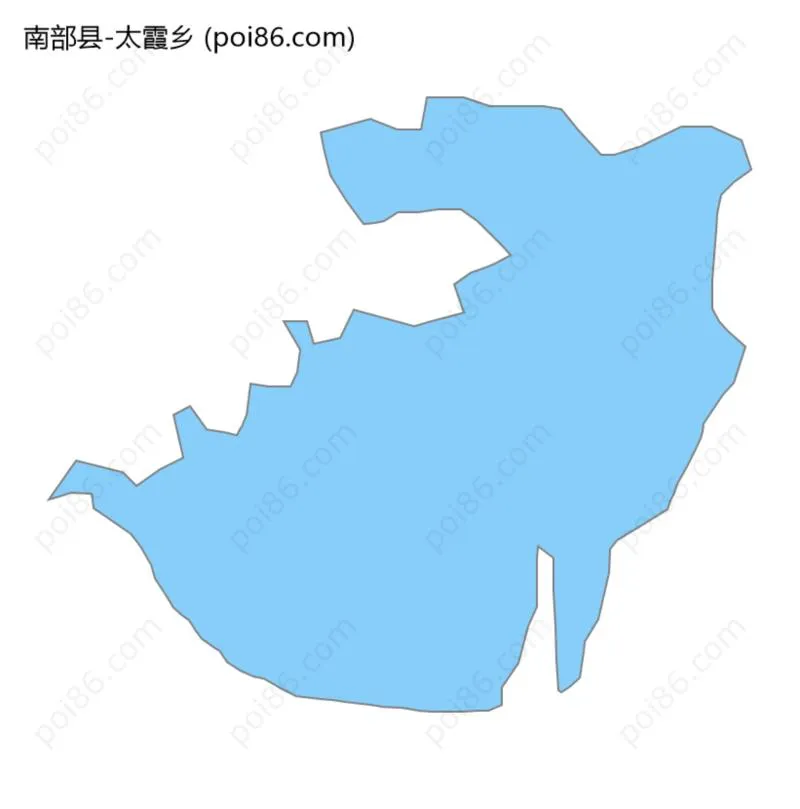 太霞乡边界地图