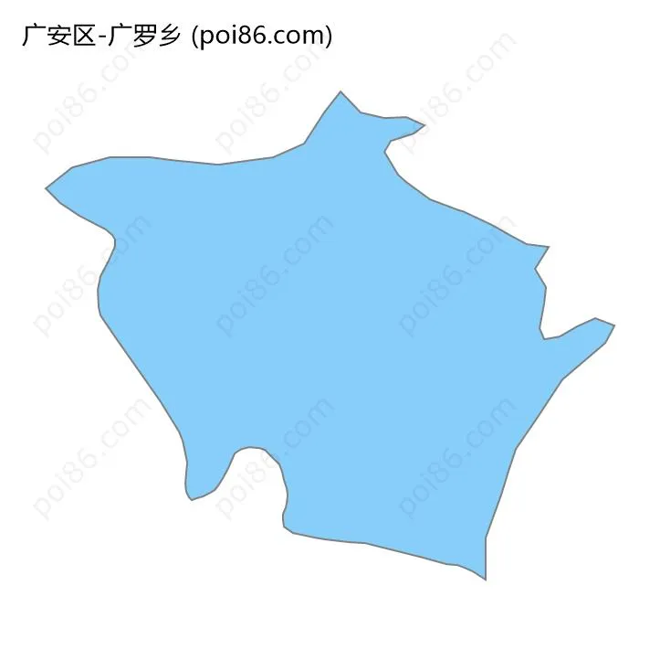 广罗乡边界地图