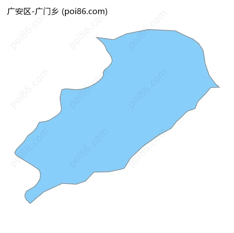 广门乡边界地图