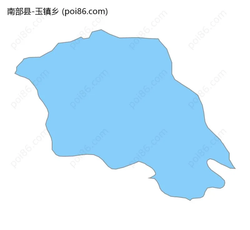 玉镇乡边界地图