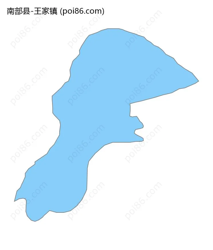 王家镇边界地图