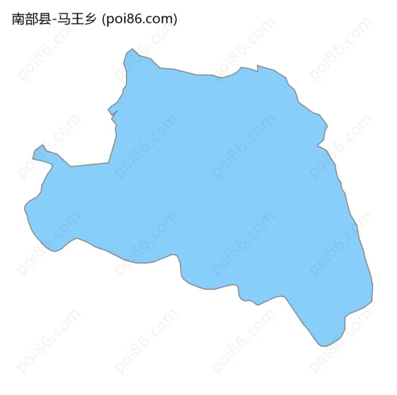 马王乡边界地图