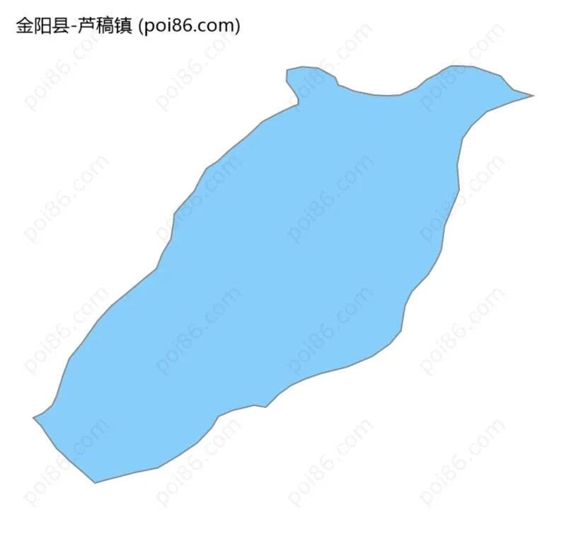 芦稿镇边界地图