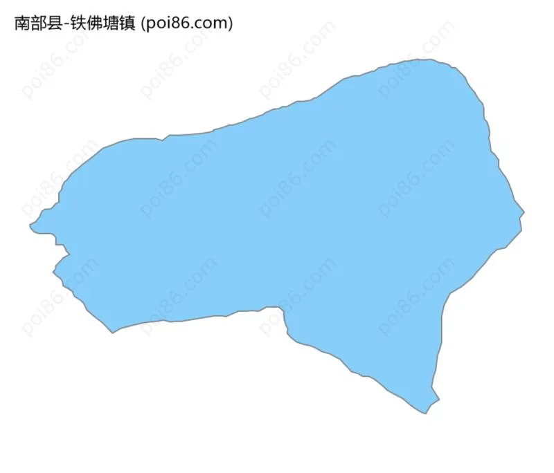 铁佛塘镇边界地图