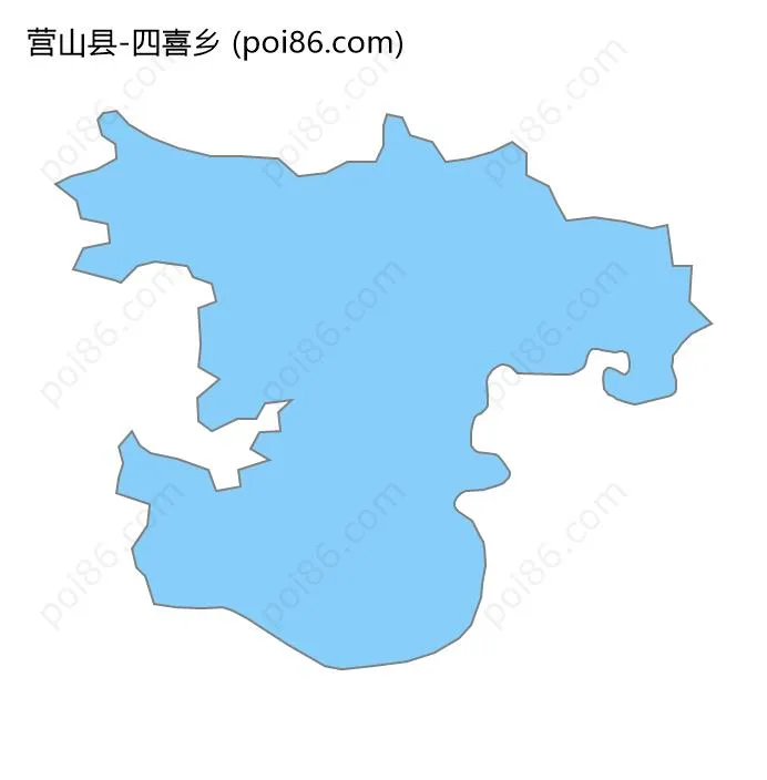 四喜乡边界地图