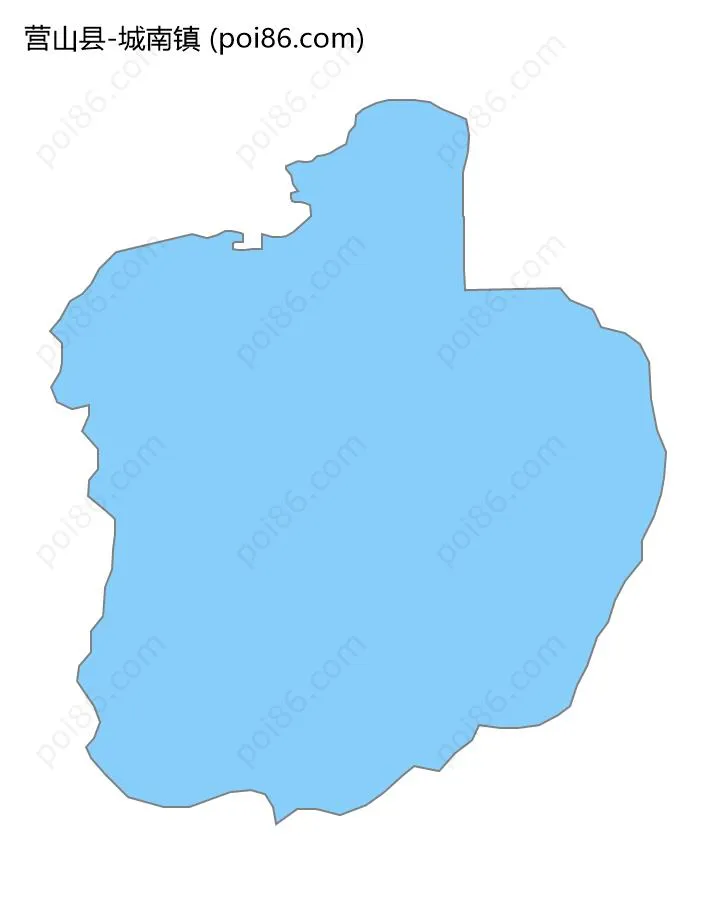 城南镇边界地图