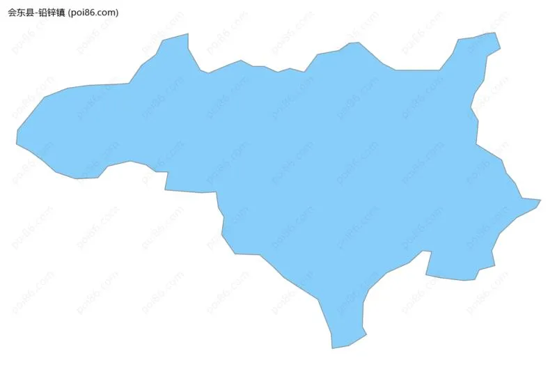 铅锌镇边界地图