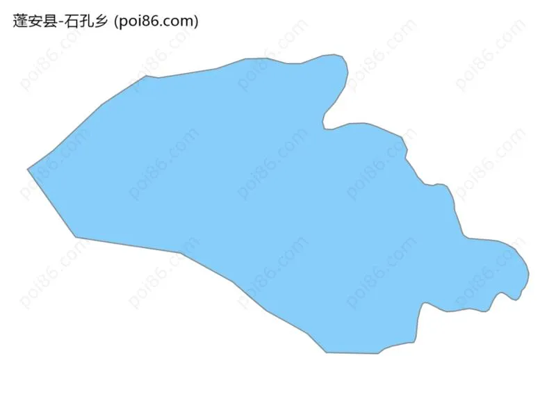 石孔乡边界地图