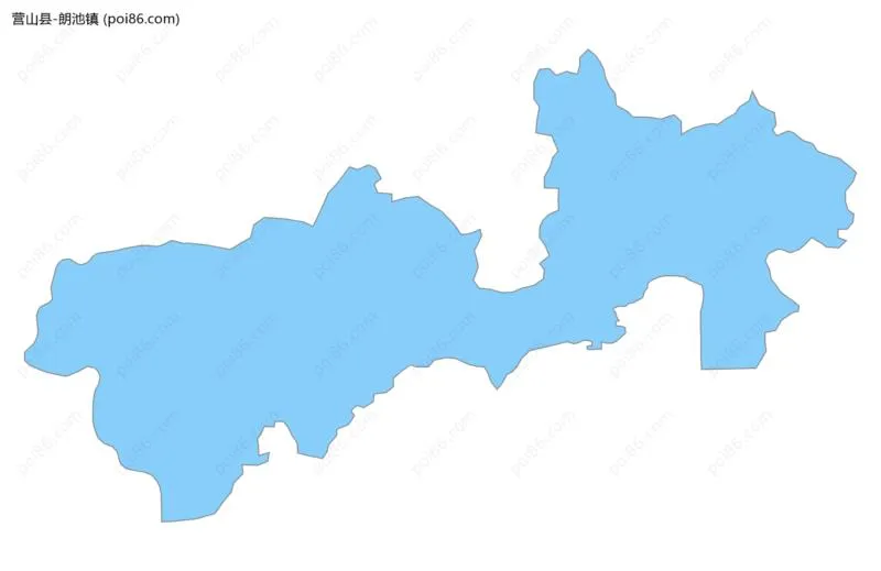 朗池镇边界地图