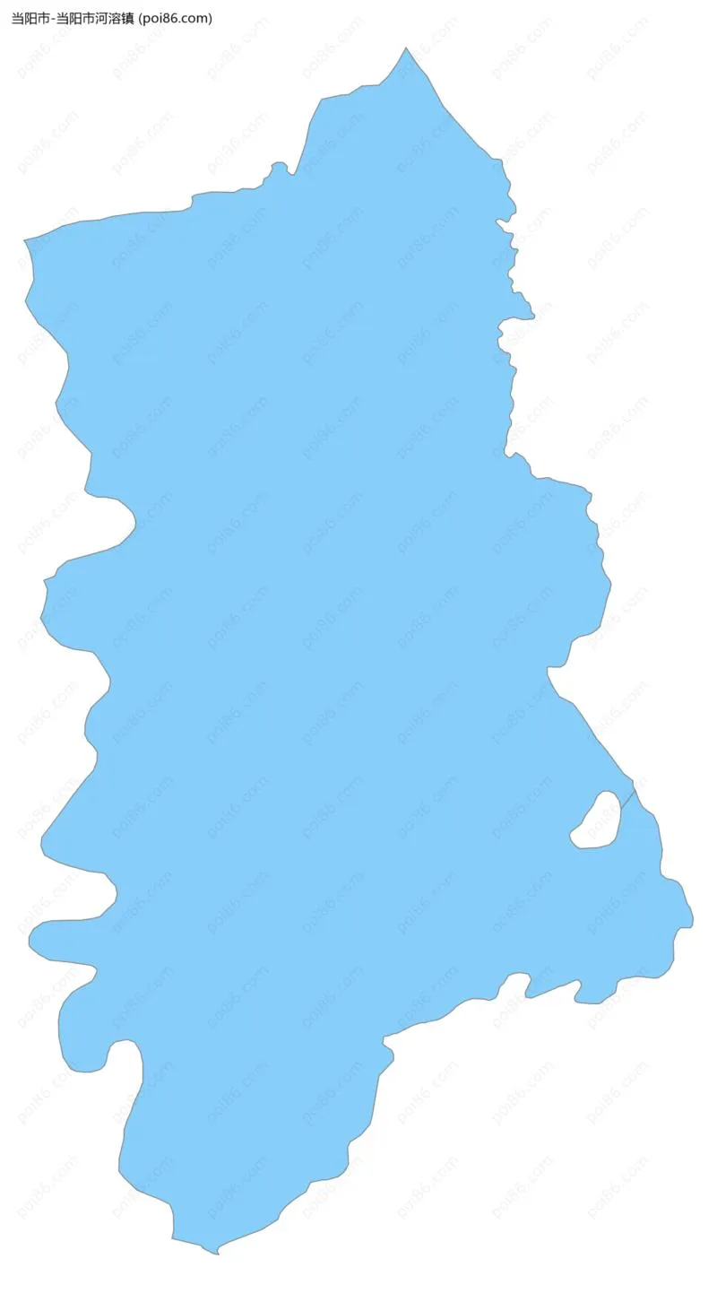 当阳市河溶镇边界地图