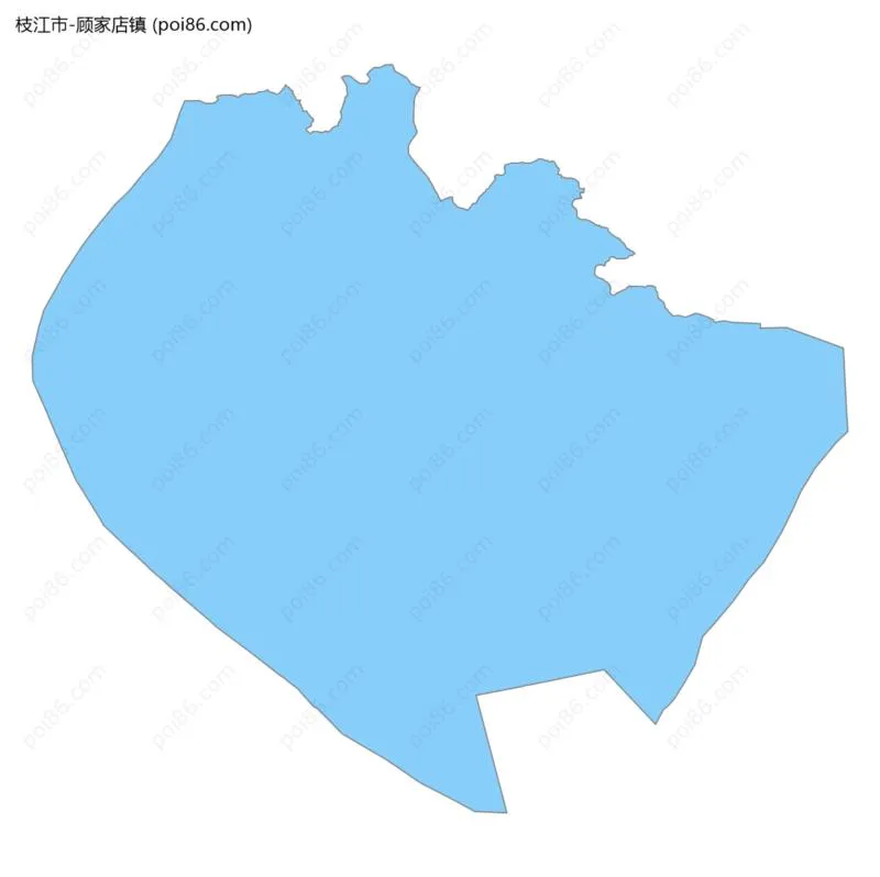 顾家店镇边界地图