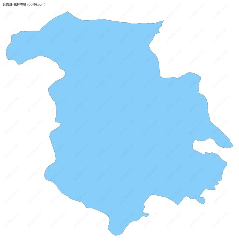 花林寺镇边界地图