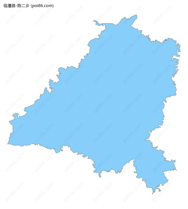 陈二乡边界地图