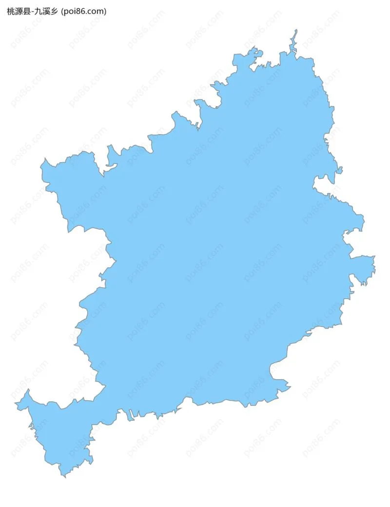 九溪乡边界地图