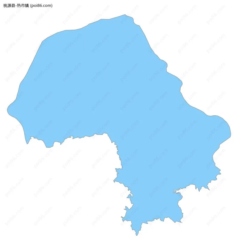 热市镇边界地图