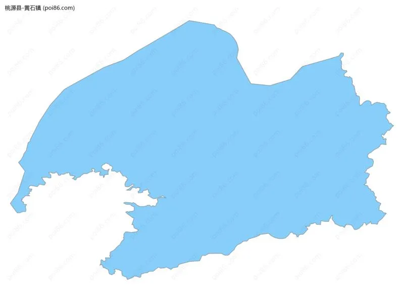 黄石镇边界地图