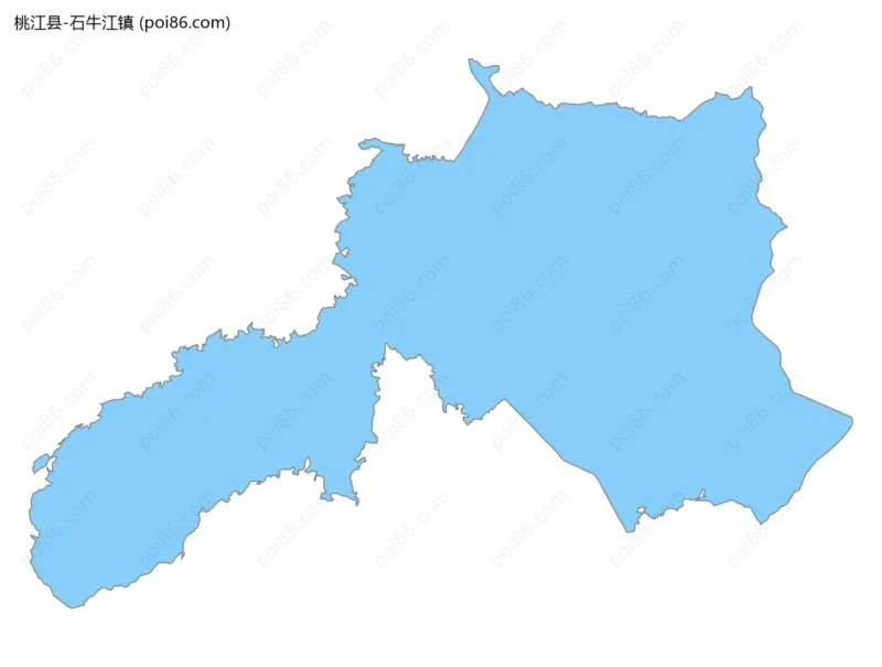 石牛江镇边界地图