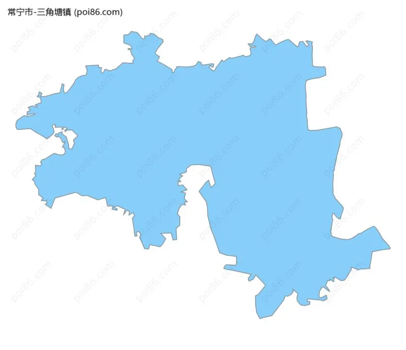 三角塘镇边界地图