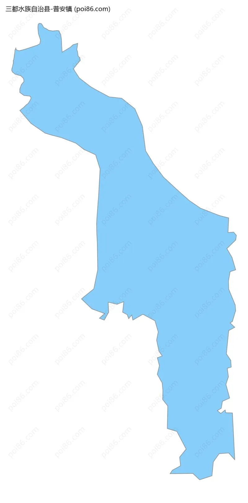 普安镇边界地图