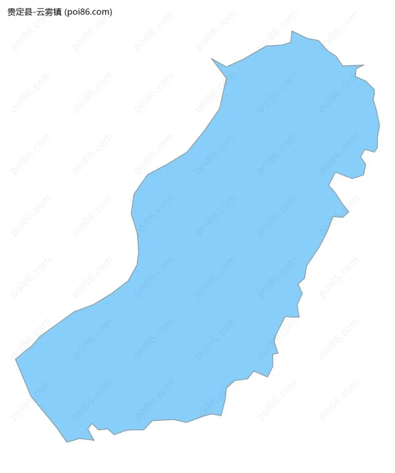 云雾镇边界地图
