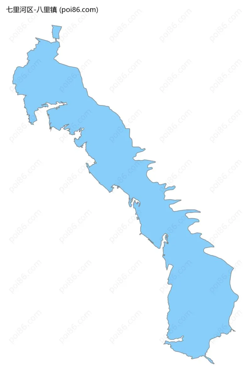 八里镇边界地图