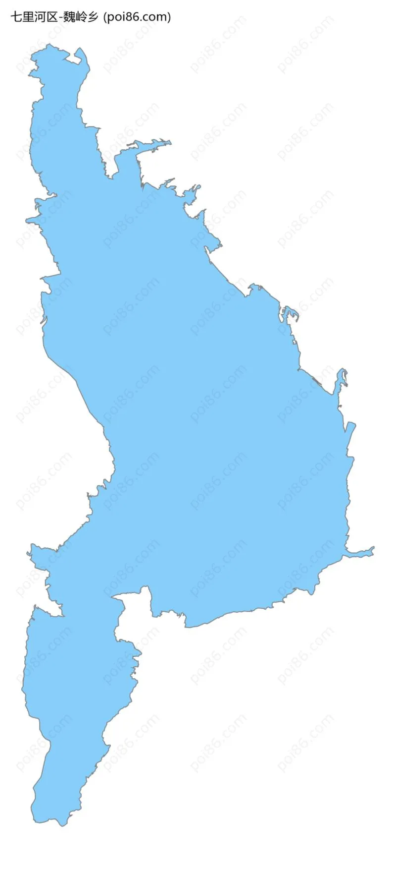 魏岭乡边界地图