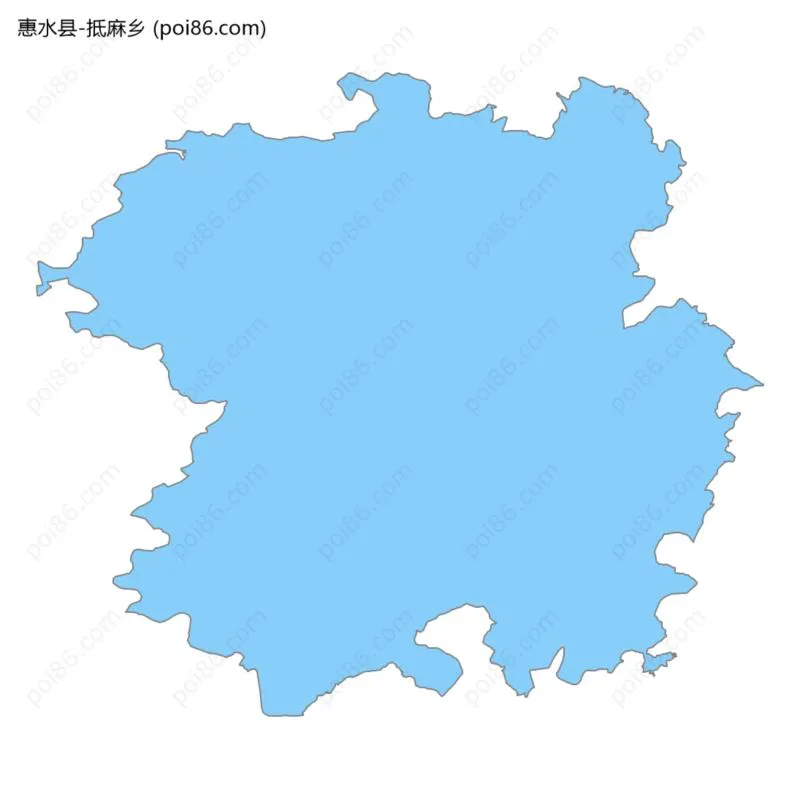 抵麻乡边界地图