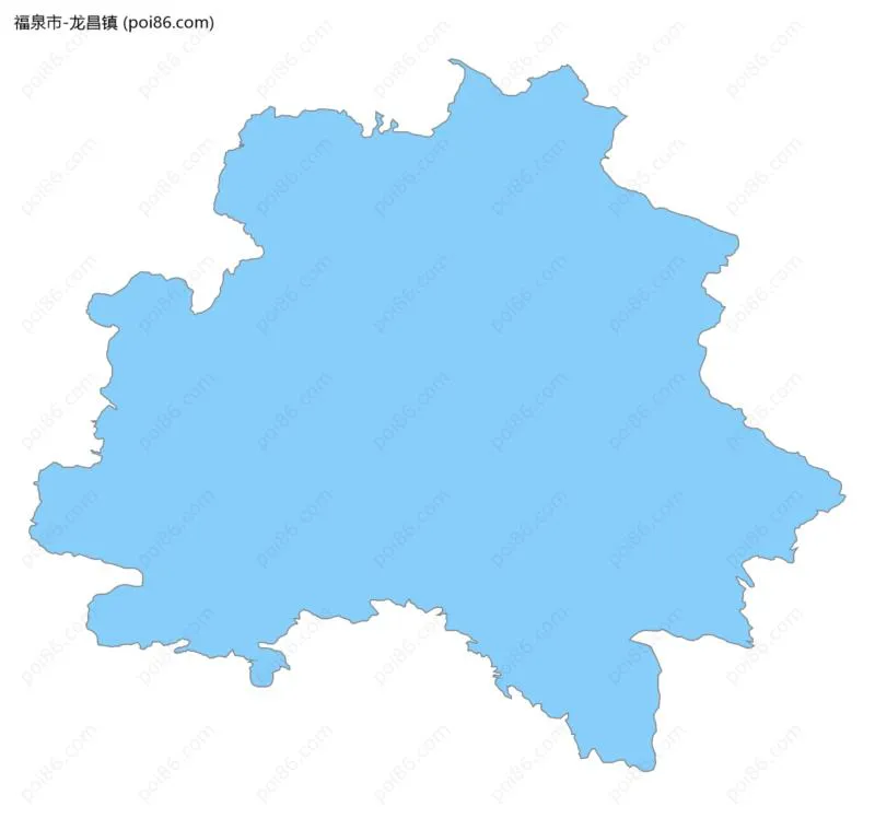 龙昌镇边界地图