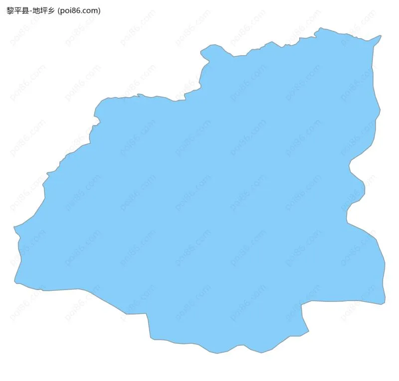 地坪乡边界地图