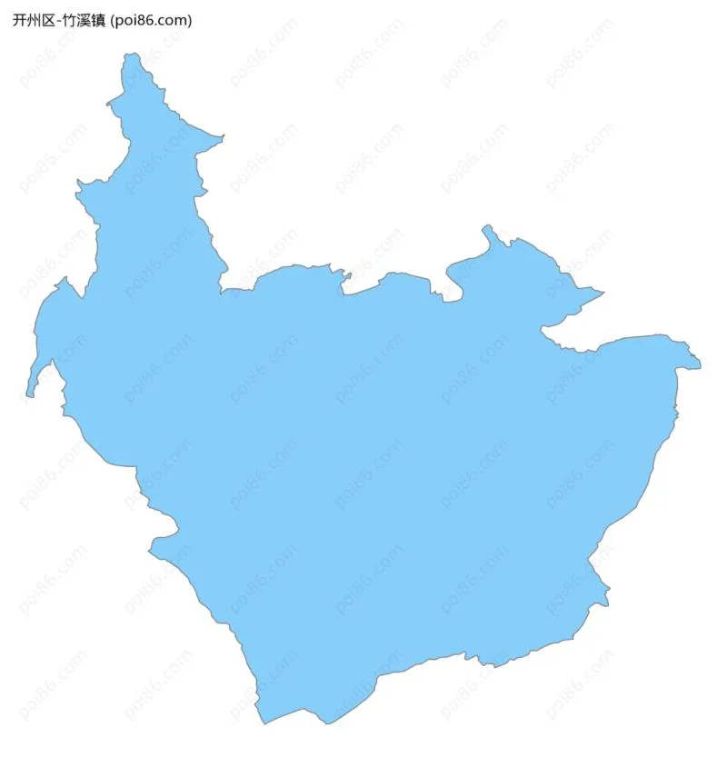 竹溪镇边界地图