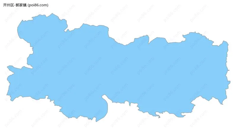 郭家镇边界地图