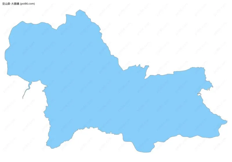 大昌镇边界地图