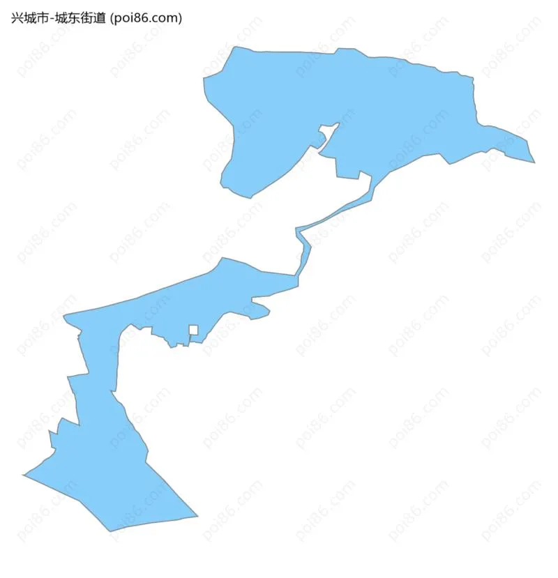 城东街道边界地图