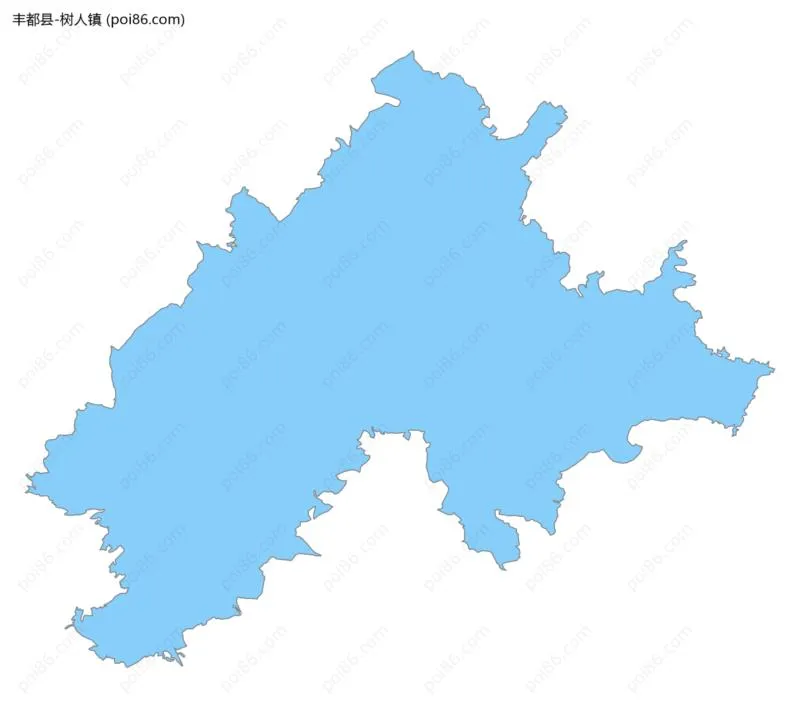 树人镇边界地图