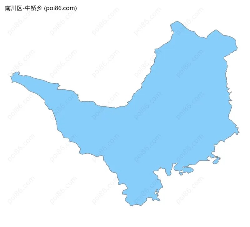 中桥乡边界地图