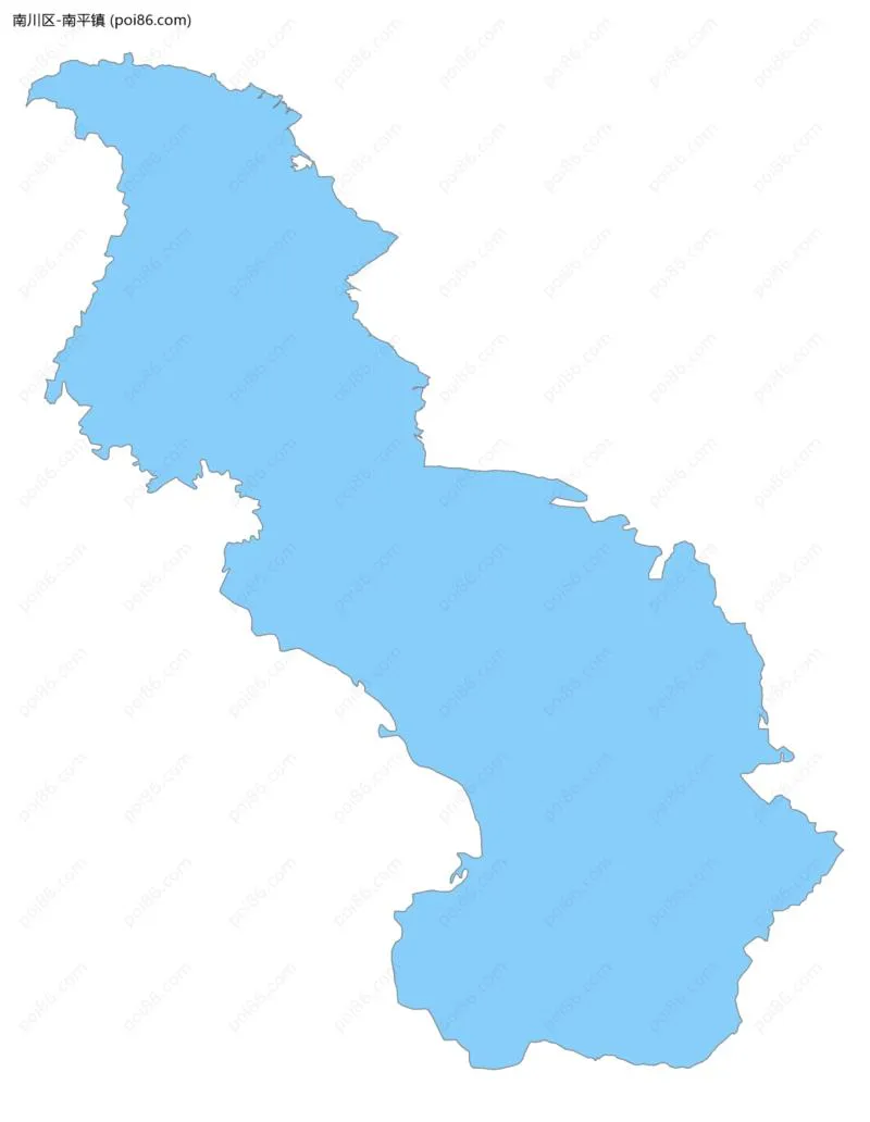 南平镇边界地图