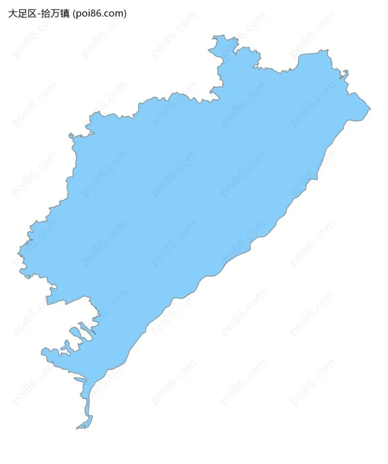 拾万镇边界地图