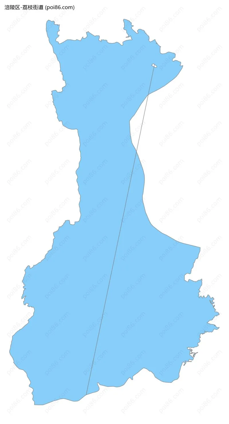 荔枝街道边界地图