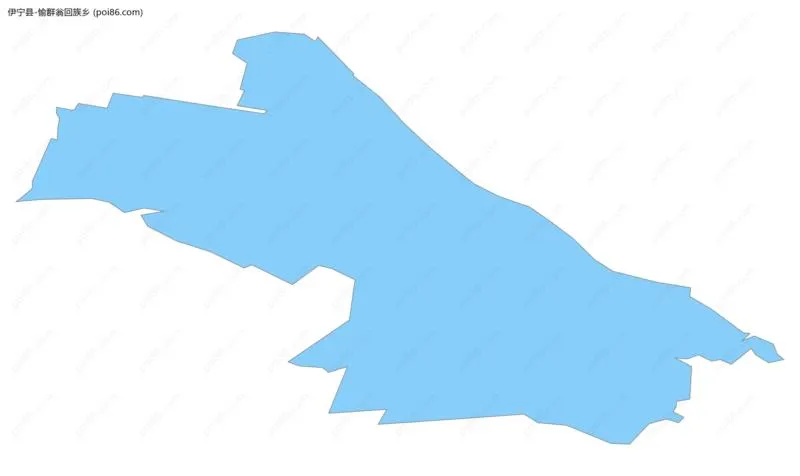 愉群翁回族乡边界地图