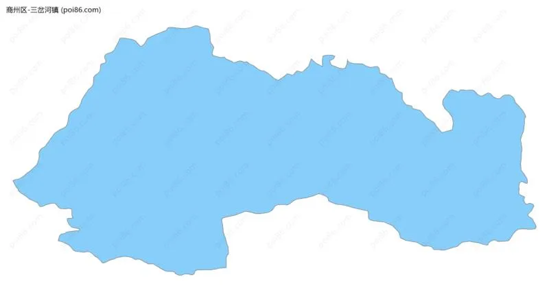 三岔河镇边界地图