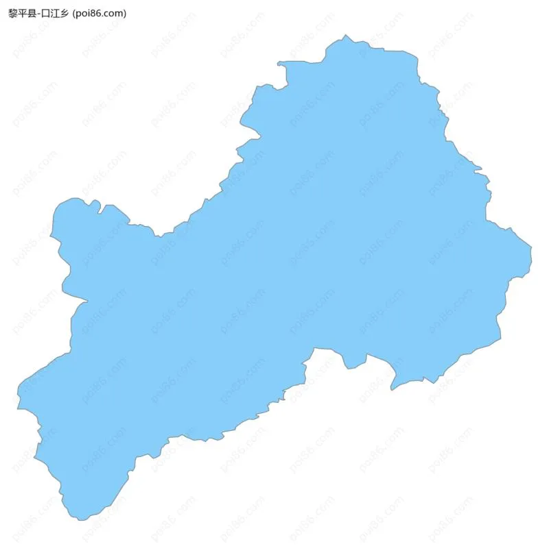 口江乡边界地图