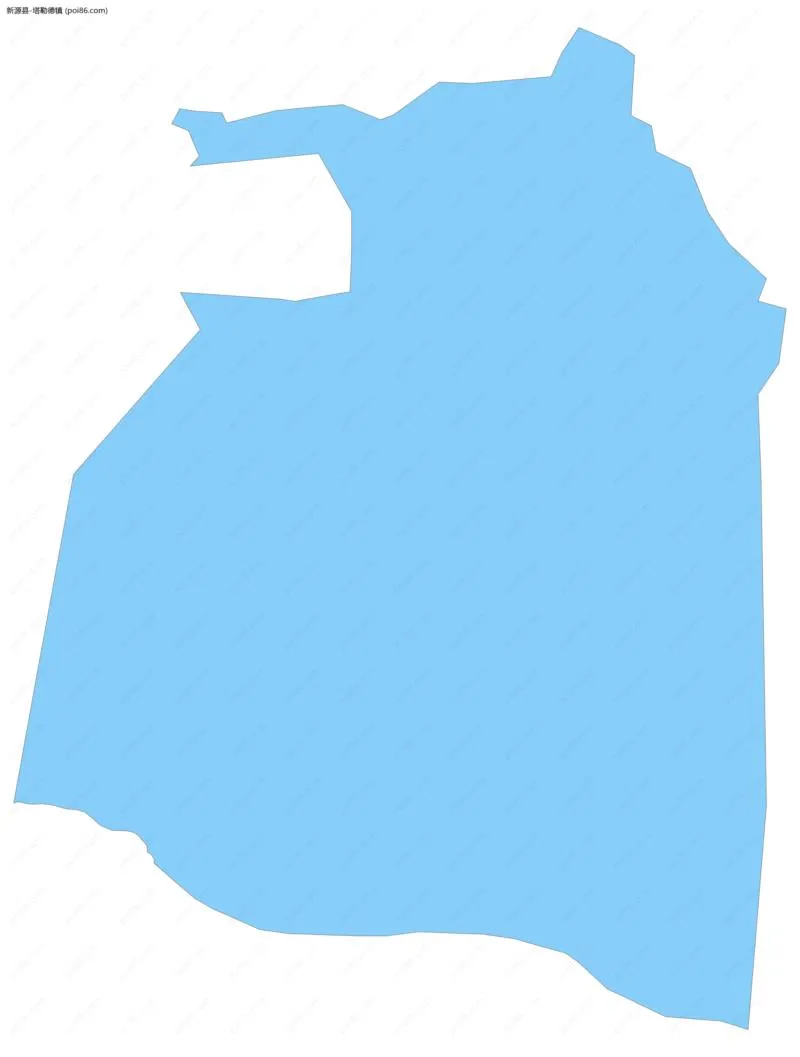 塔勒德镇边界地图