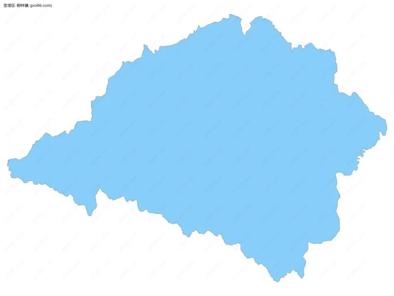 柳林镇边界地图