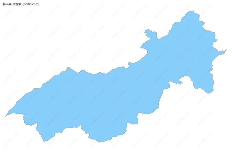 大稼乡边界地图