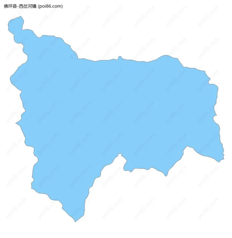 西岔河镇边界地图