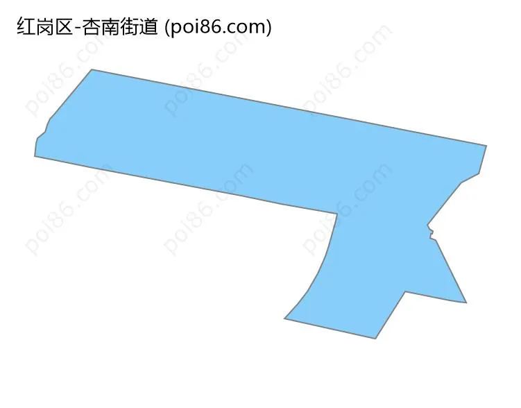 杏南街道边界地图