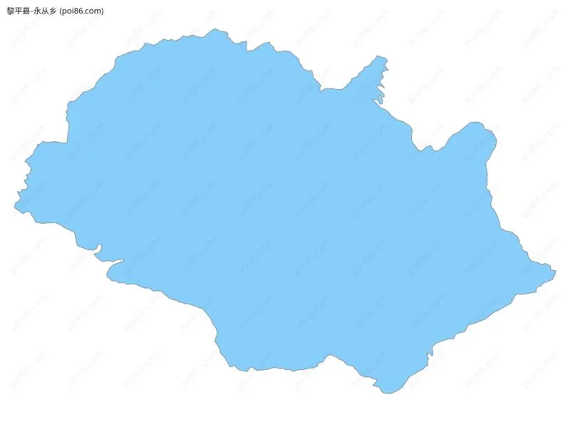 永从乡边界地图