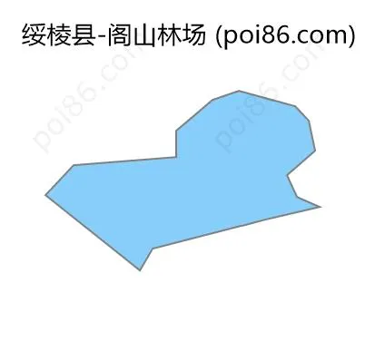 阁山林场边界地图