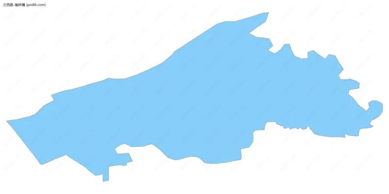 榆林镇边界地图